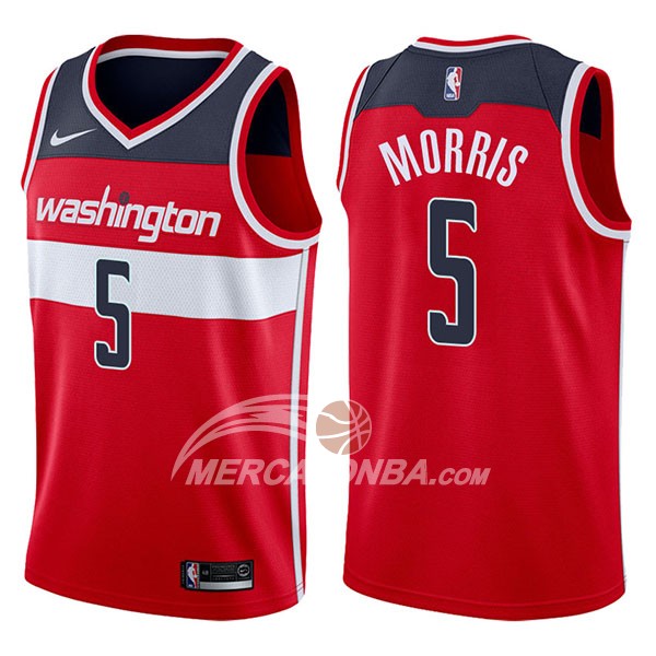 Maglia NBA Washington Wizards Markieff Morris Icon 2017-18 Rosso